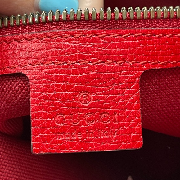 GUCCI Canvas Logo Sylvie Stripe Drawstring - Picture 6 of 12